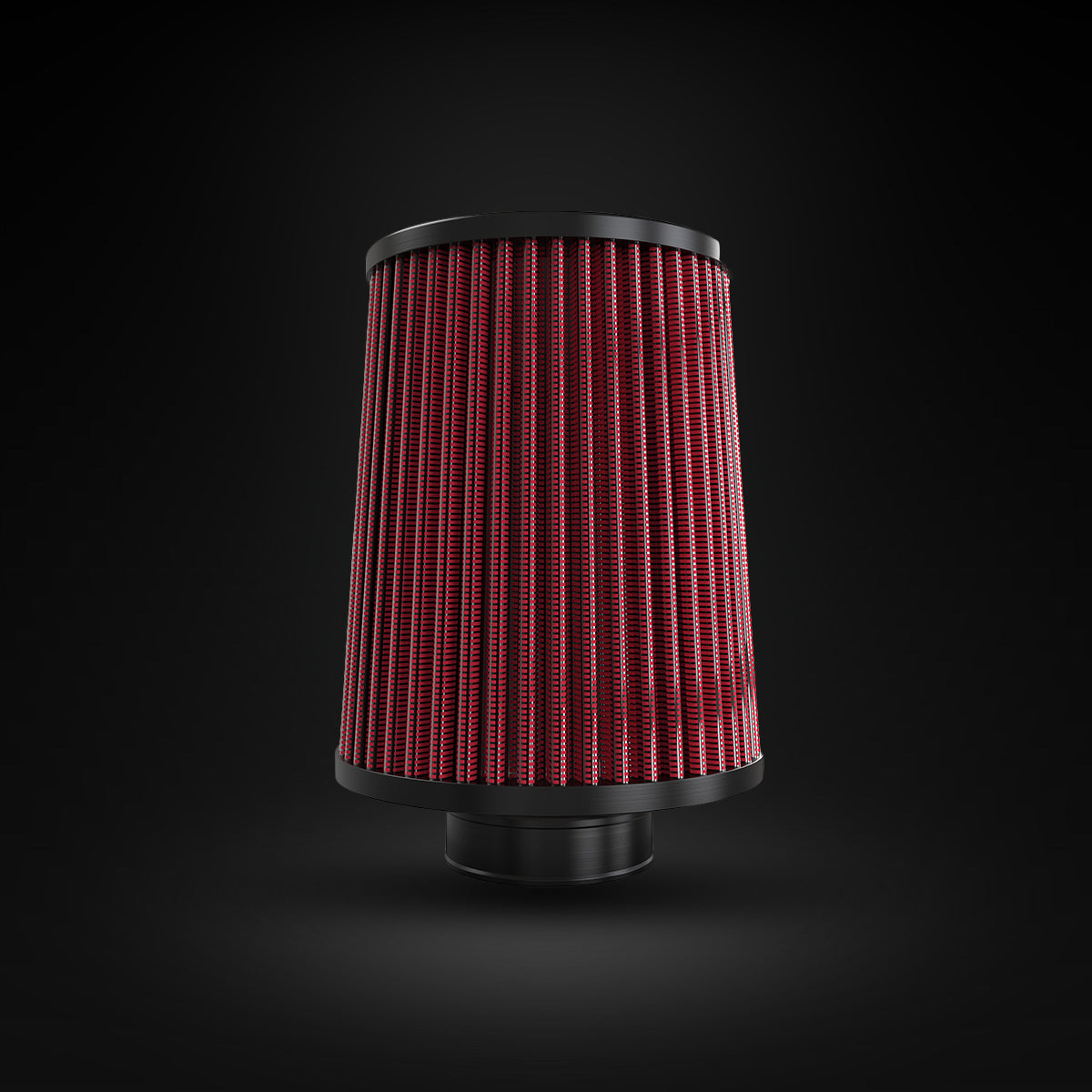Filtro De Ar Cônico Fueltech Street Duplo Fluxo 2pol e 160mm Vermelho