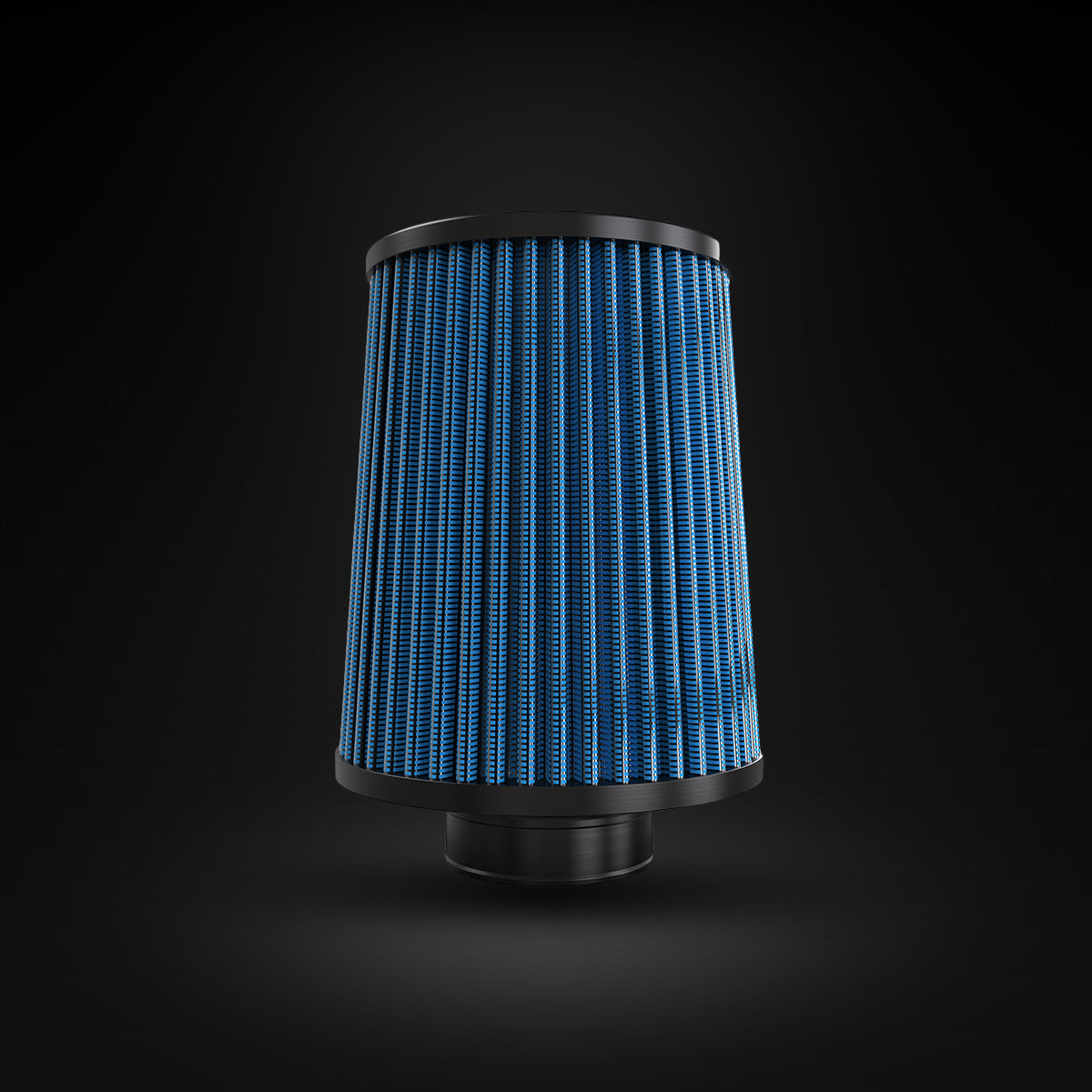 Filtro De Ar Cônico Fueltech Street Duplo Fluxo 2pol e 160mm Azul