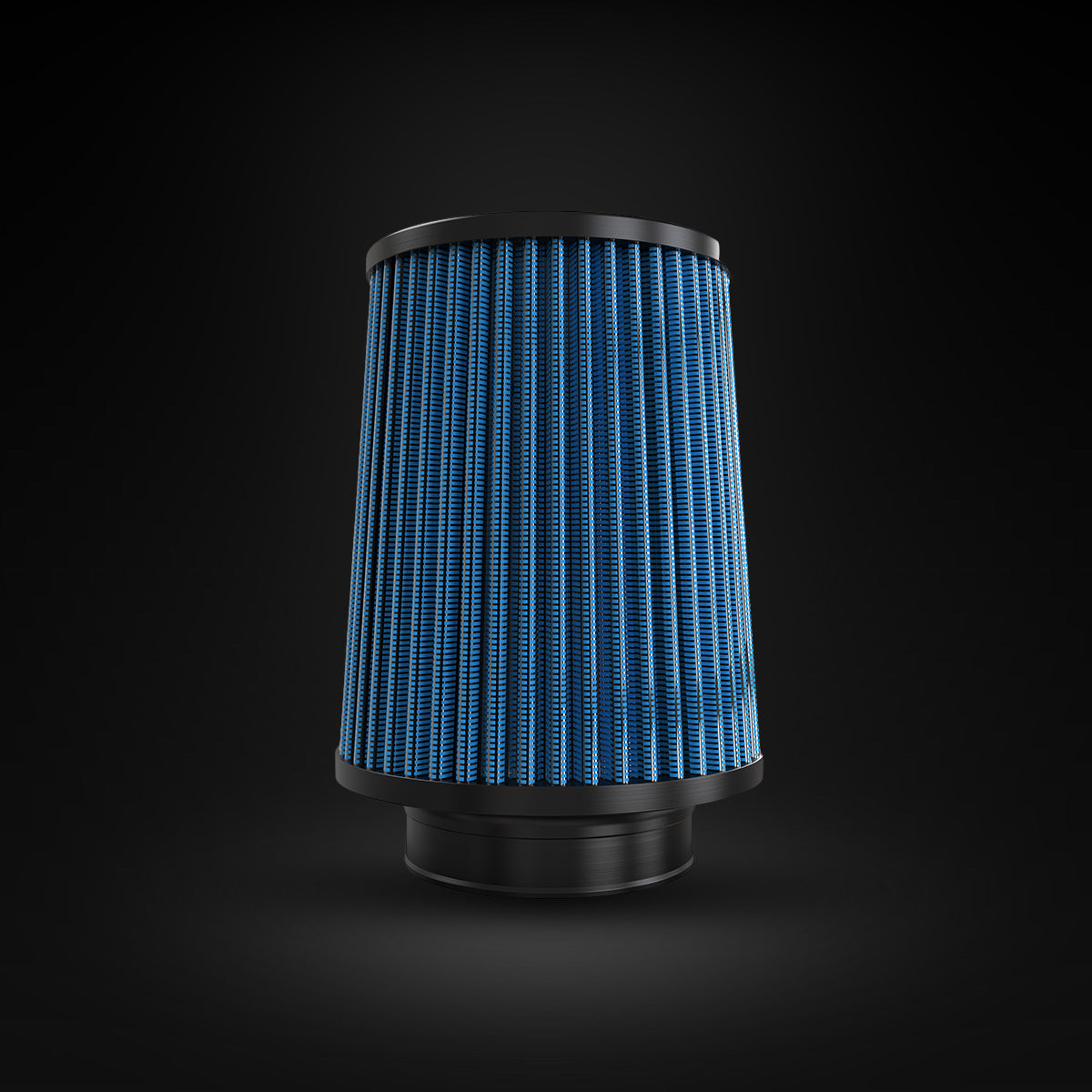Filtro De Ar Cônico Fueltech Street Duplo Fluxo 3pol e 160mm Azul