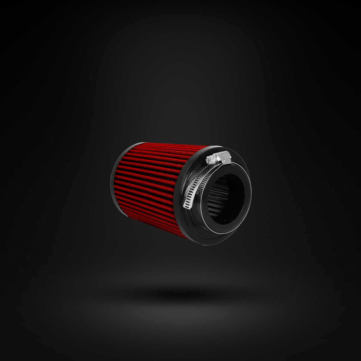 FILTRO DE AR CÔNICO FUELTECH FTL STREET DUPLO FLUXO 2POL E 120MM VERMELHO