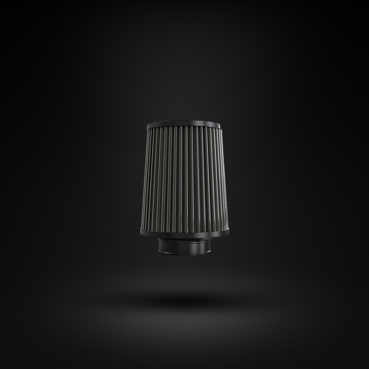 Filtro De Ar Cônico Fueltech Street Mono Fluxo 2,5pol e 160mm Cinza