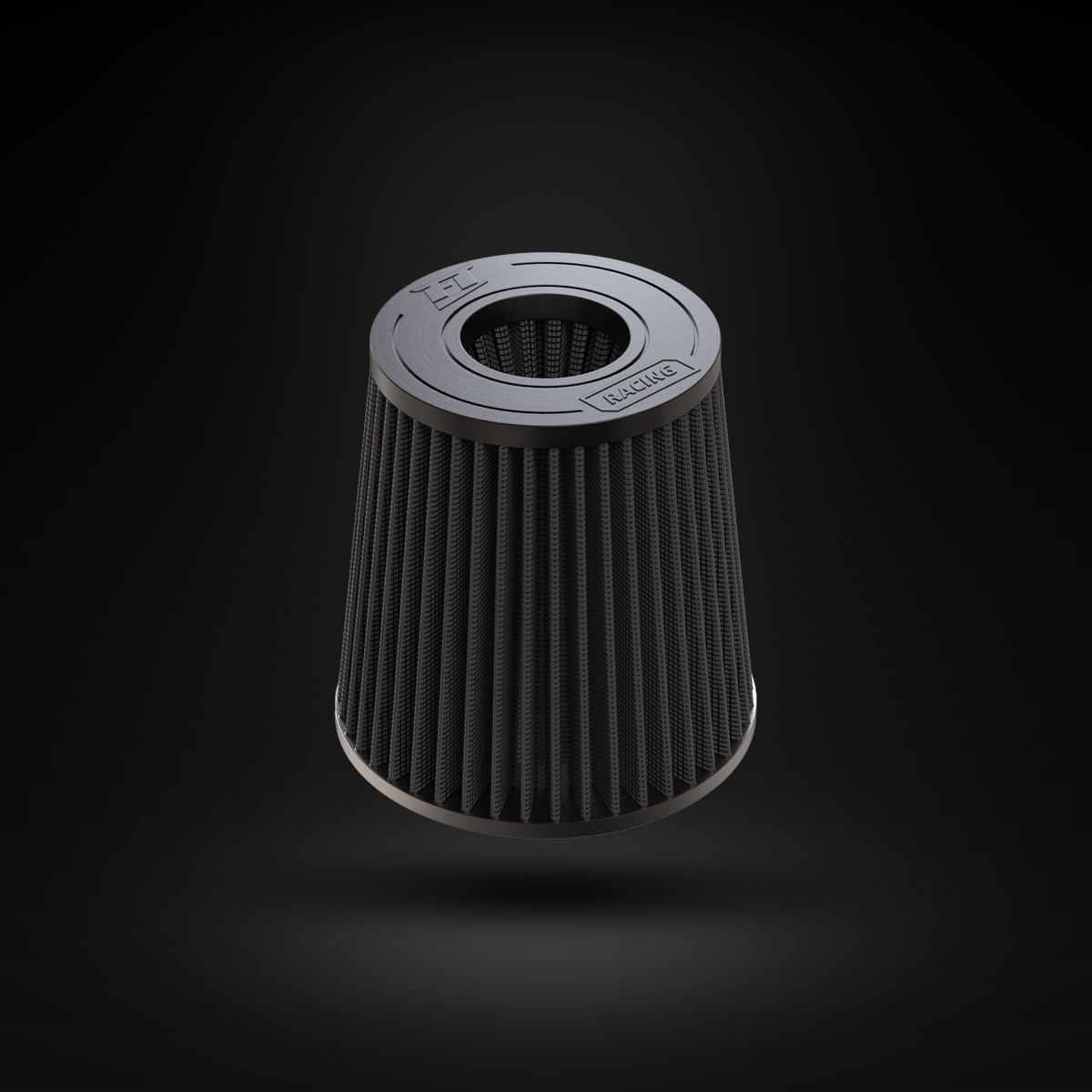 Filtro De Ar Cônico Fueltech Racing Alta Performance 3pol e 180mm Duplo Fluxo