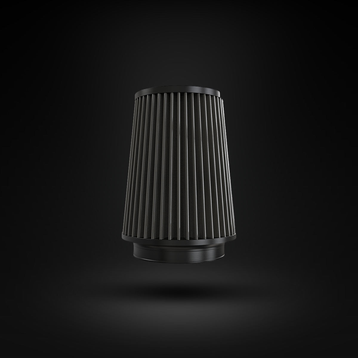 Filtro De Ar Cônico Fueltech Street Alta Performance 5pol e 220mm Duplo Fluxo Cinza