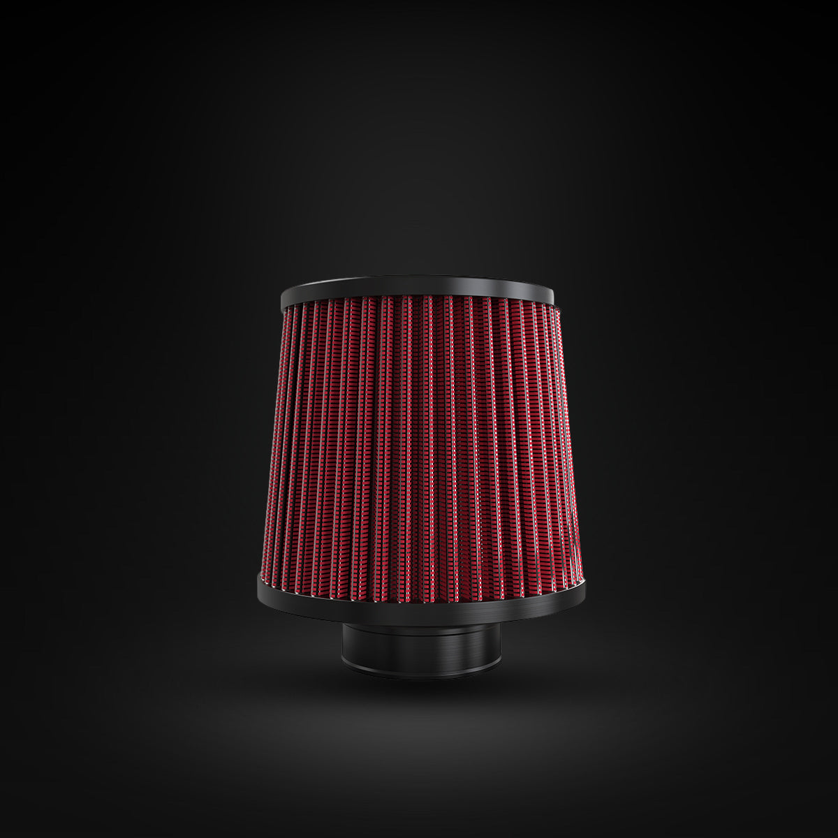 Filtro De Ar Cônico Fueltech Street Duplo Fluxo 2pol e 120mm Vermelho