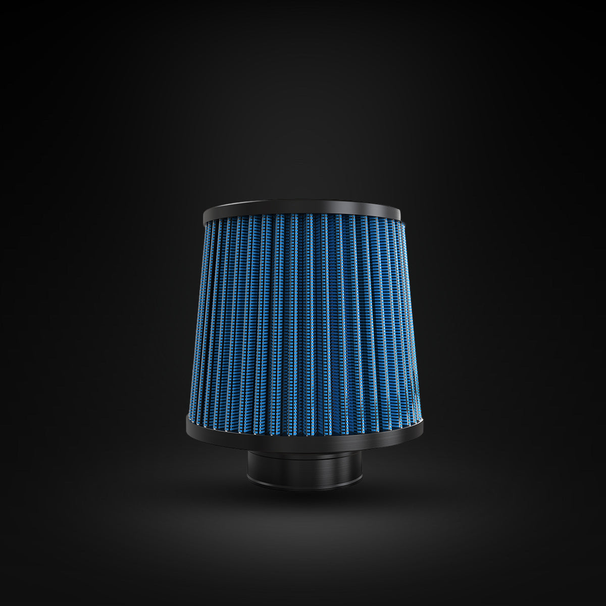 Filtro De Ar Cônico Fueltech Street Duplo Fluxo 2pol e 120mm Azul