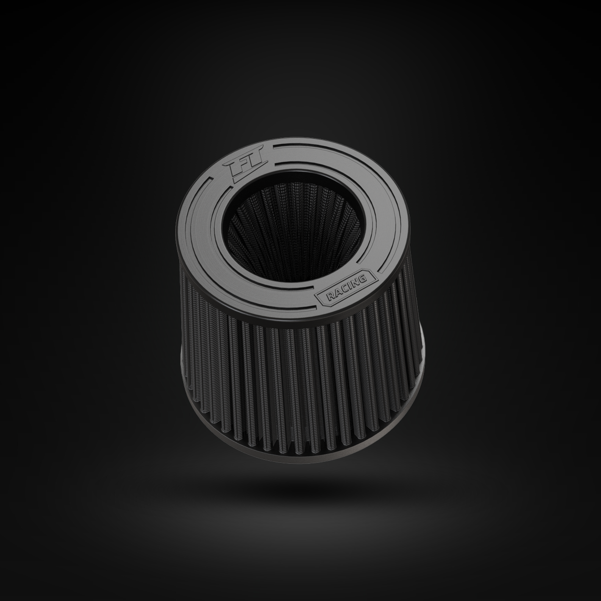Filtro De Ar Cônico Fueltech Racing Duplo Fluxo 3pol e 140mm
