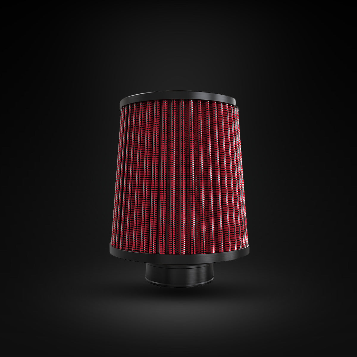 Filtro De Ar Cônico Fueltech Street Duplo Fluxo 2pol e 140mm Vermelho