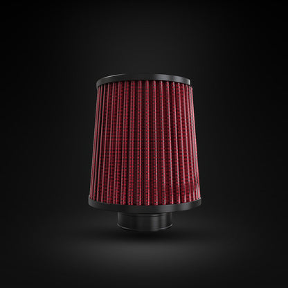 Filtro De Ar Cônico Fueltech Street Duplo Fluxo 2pol e 140mm Vermelho