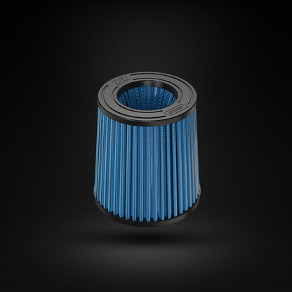 Filtro De Ar Cônico Fueltech Street Duplo Fluxo 2pol e 140mm Azul