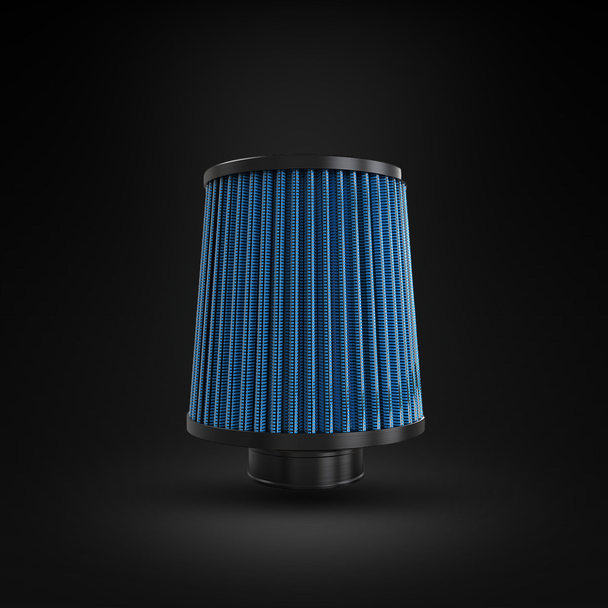 Filtro De Ar Cônico Fueltech Street Duplo Fluxo 2pol e 140mm Azul