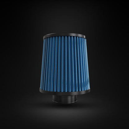 Filtro De Ar Cônico Fueltech Street Duplo Fluxo 2pol e 140mm Azul