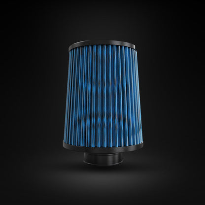 Filtro De Ar Cônico Fueltech Street Duplo Fluxo 2pol e 160mm Azul