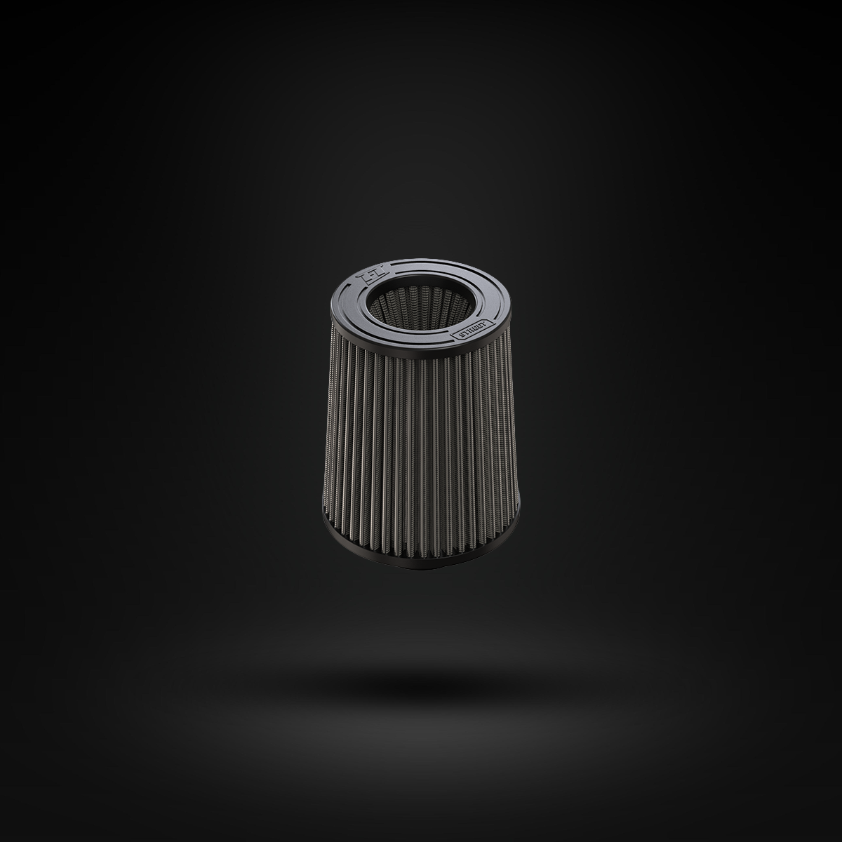 Filtro De Ar Cônico Fueltech Street Duplo Fluxo 2pol e 160mm Cinza