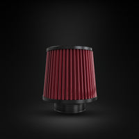 Filtro De Ar Cônico Fueltech Street Duplo Fluxo 2,5pol e 120mm Vermelho
