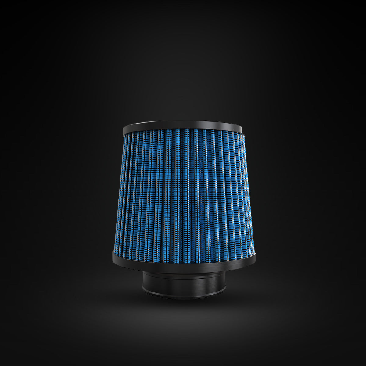 Filtro De Ar Cônico Fueltech Street Duplo Fluxo 2,5pol e 120mm Azul