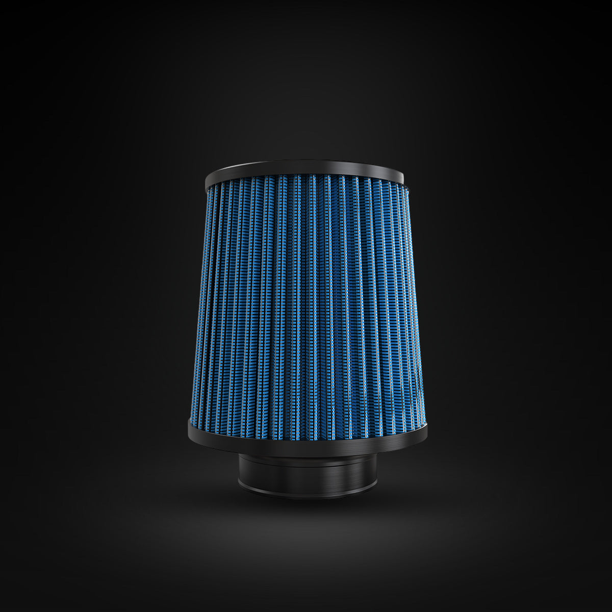 Filtro De Ar Cônico Fueltech Street Duplo Fluxo 2,5pol e 140mm Azul