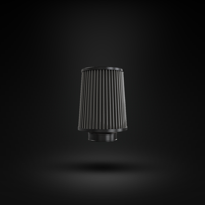 Filtro De Ar Cônico Fueltech Street Duplo Fluxo 2,5pol e 160mm Cinza