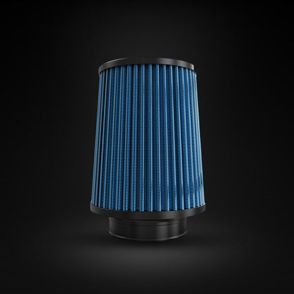 Filtro De Ar Cônico Fueltech Street Duplo Fluxo 3pol e 160mm Azul