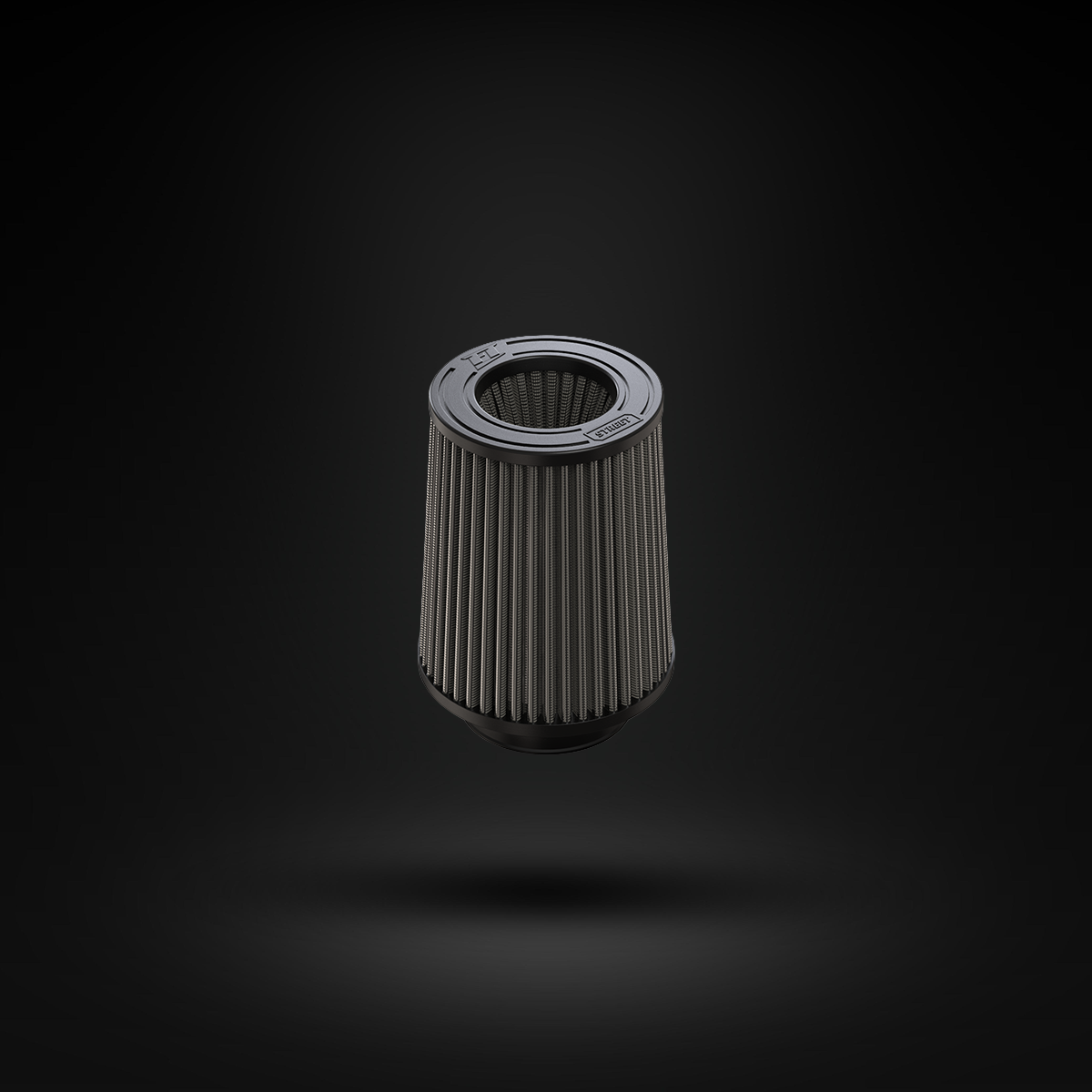 Filtro De Ar Cônico Fueltech Street Duplo Fluxo 3pol e 160mm Cinza