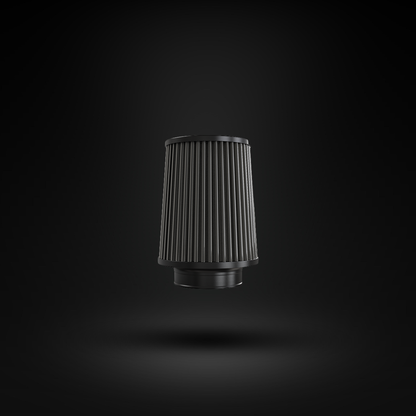Filtro De Ar Cônico Fueltech Street Duplo Fluxo 3pol e 160mm Cinza