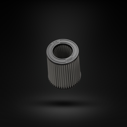 Filtro De Ar Cônico Fueltech Street Duplo Fluxo 3pol e 160mm Cinza