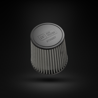 Filtro De Ar Cônico Fueltech Street Alta Performance 3,5pol e 180mm Mono Fluxo Cinza