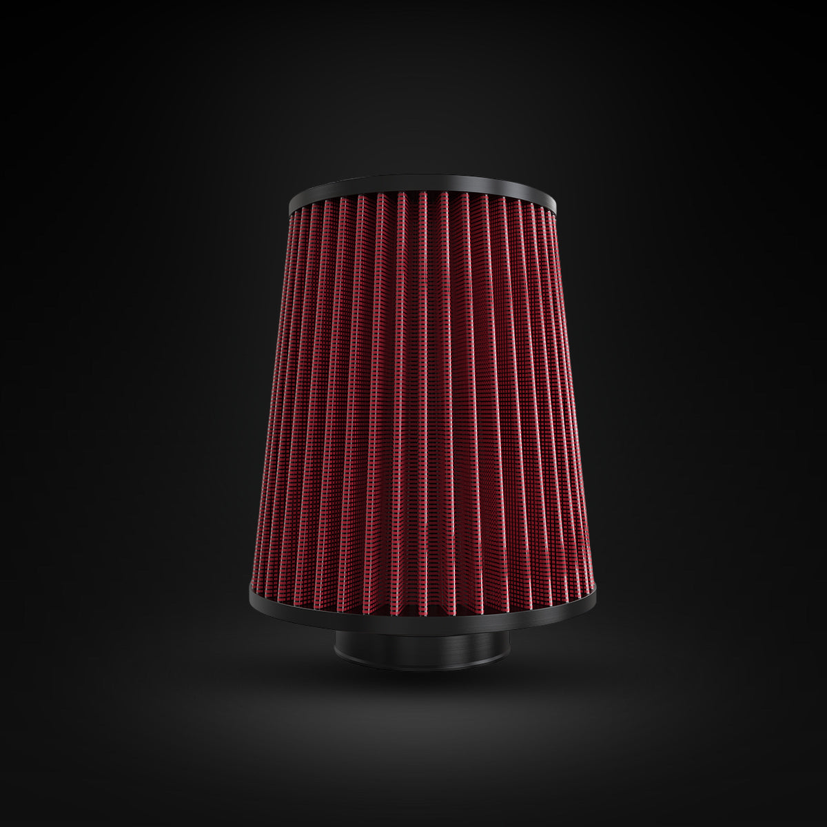 Filtro De Ar Cônico Fueltech Street Alta Performance 3pol e 200mm Mono Fluxo Vermelho