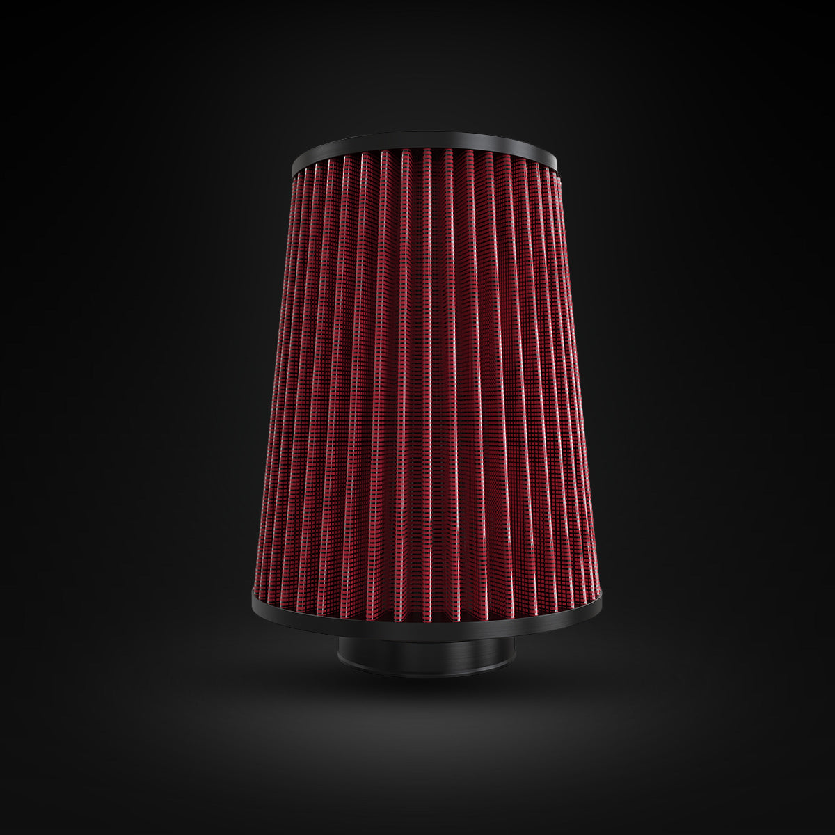 Filtro De Ar Cônico Fueltech Street Alta Performance 3pol e 220mm Mono Fluxo Vermelho