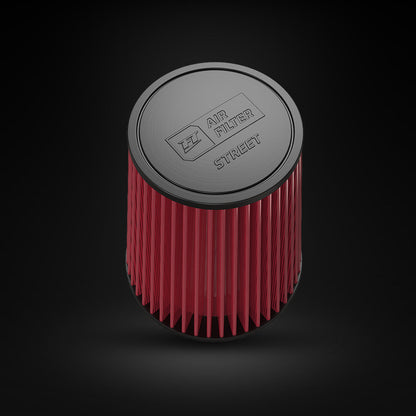 Filtro De Ar Cônico Fueltech Street Alta Performance 3pol e 220mm Mono Fluxo Vermelho
