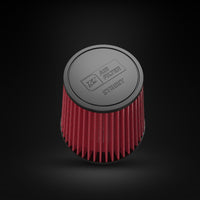 Filtro De Ar Cônico Fueltech Street Alta Performance 3,5pol e 180mm Mono Fluxo Vermelho