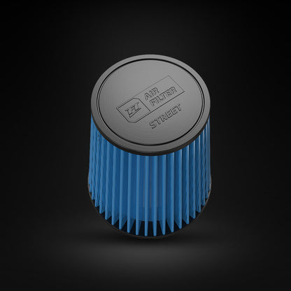 Filtro De Ar Cônico Fueltech Street Alta Performance 3,5pol e 200mm Mono Fluxo Azul