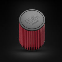 Filtro De Ar Cônico Fueltech Street Alta Performance 3,5pol e 220mm Mono Fluxo Vermelho