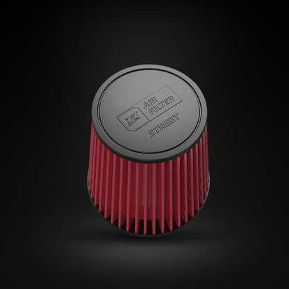 Filtro De Ar Cônico Fueltech Street Alta Performance 4pol e 180mm Mono Fluxo Vermelho