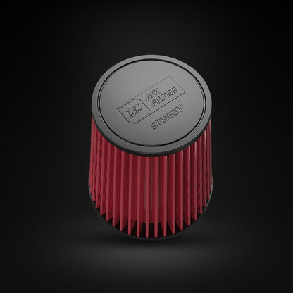 Filtro De Ar Cônico Fueltech Street Alta Performance 4pol e 200mm Mono Fluxo Vermelho