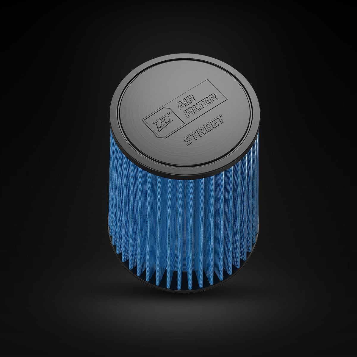 Filtro De Ar Cônico Fueltech Street Alta Performance 4pol e 220mm Mono Fluxo Azul