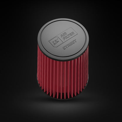 Filtro De Ar Cônico Fueltech Street Alta Performance 4pol e 220mm Mono Fluxo Vermelho