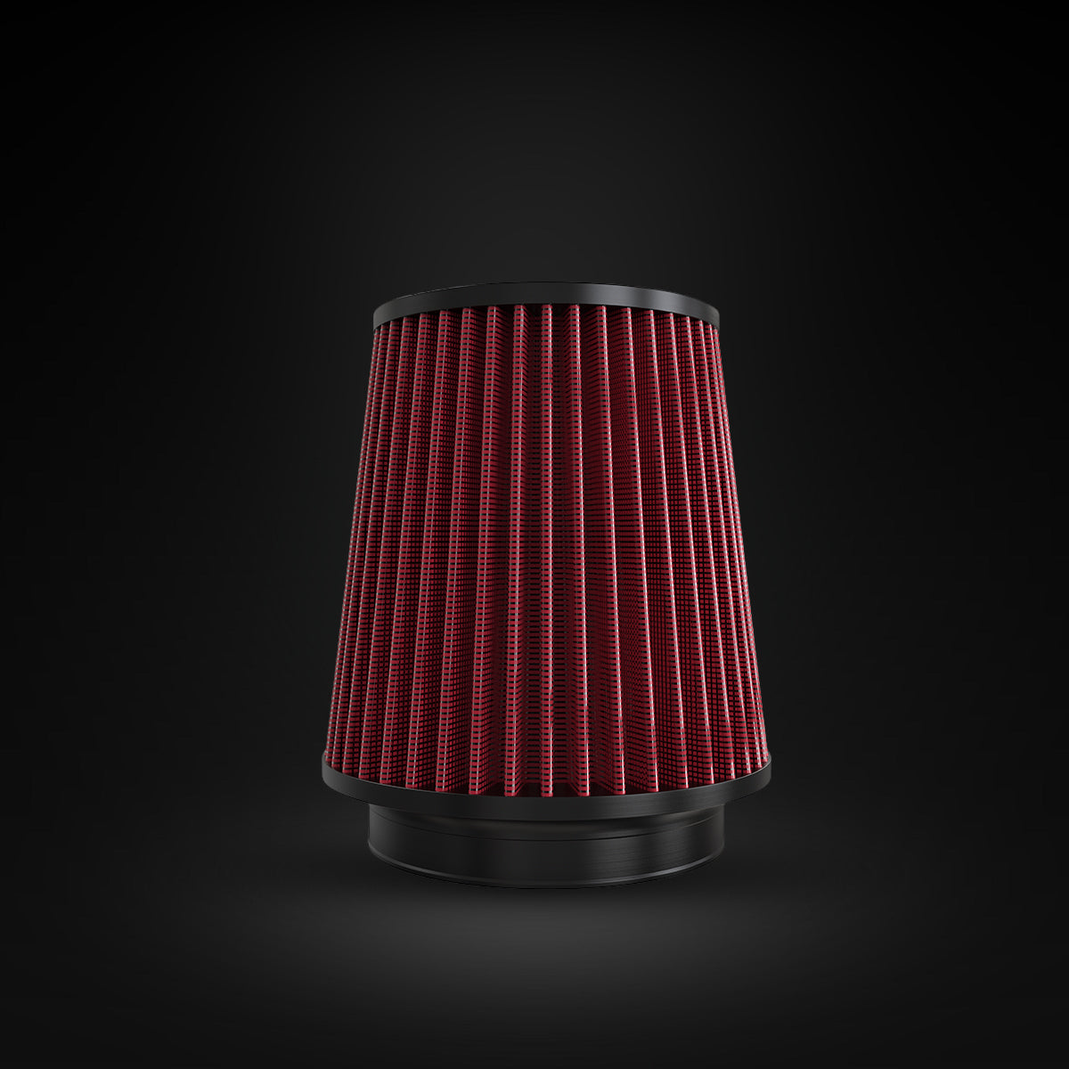 Filtro De Ar Cônico Fueltech Street Alta Performance 5pol e 180mm Mono Fluxo Vermelho