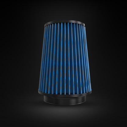 Filtro De Ar Cônico Fueltech Street Alta Performance 5pol e 220mm Mono Fluxo Azul