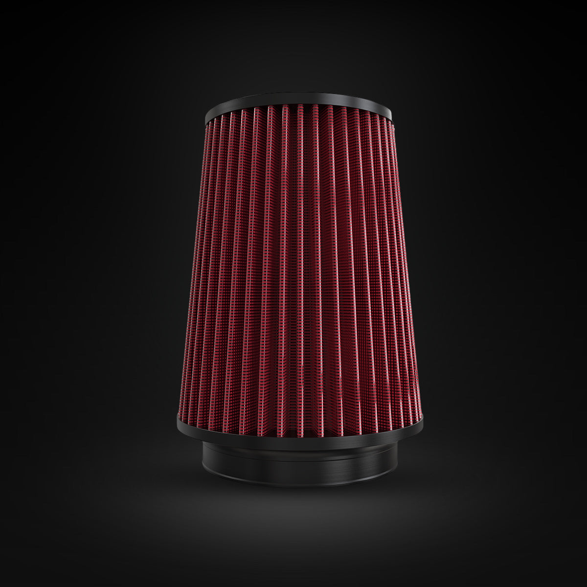 Filtro De Ar Cônico Fueltech Street Alta Performance 5pol e 220mm Mono Fluxo Vermelho