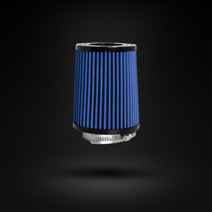 FILTRO DE AR CÔNICO FUELTECH FTL STREET DUPLO FLUXO 2POL E 120MM AZUL