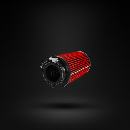 FILTRO DE AR CÔNICO FUELTECH FTL STREET DUPLO FLUXO 2POL E 160MM VERMELHO