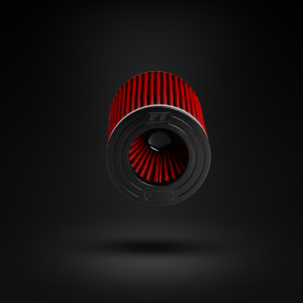 FILTRO DE AR CÔNICO FUELTECH FTL STREET DUPLO FLUXO 2POL E 160MM VERMELHO