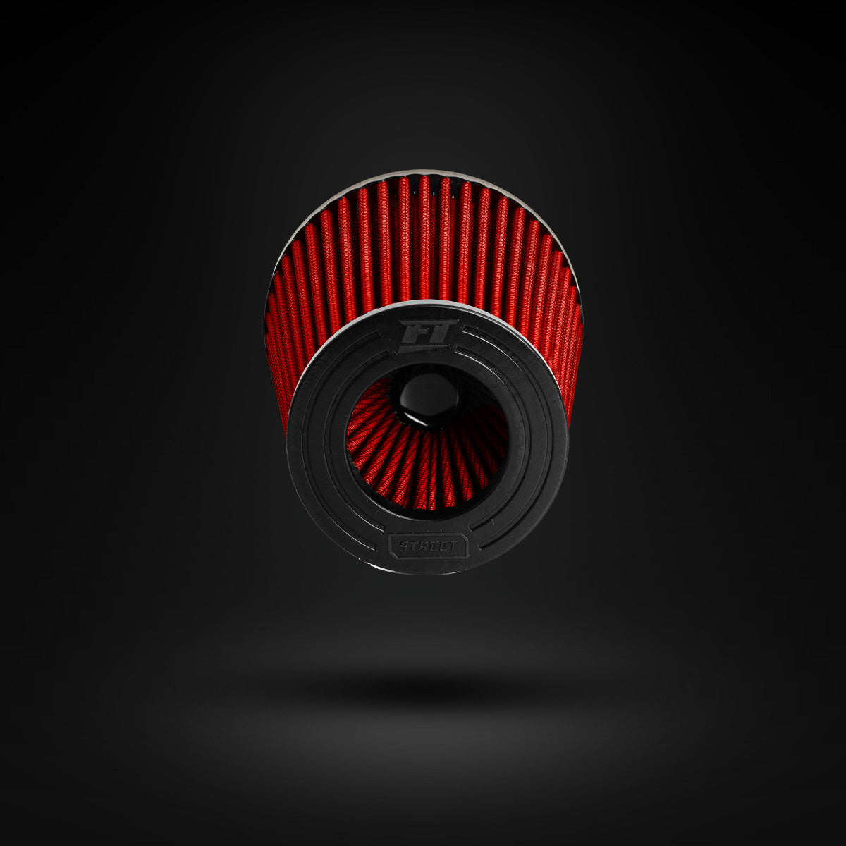 FILTRO DE AR CÔNICO FUELTECH FTL STREET DUPLO FLUXO 2,5POL E 120MM VERMELHO
