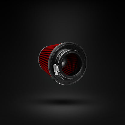 FILTRO DE AR CÔNICO FUELTECH FTL STREET DUPLO FLUXO 2,5POL E 120MM VERMELHO