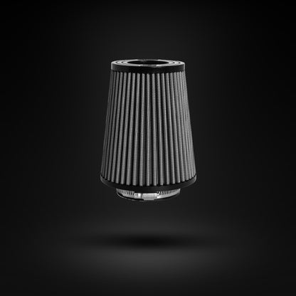 FILTRO DE AR CÔNICO FUELTECH FTL STREET DUPLO FLUXO 2,5POL E 140MM CINZA