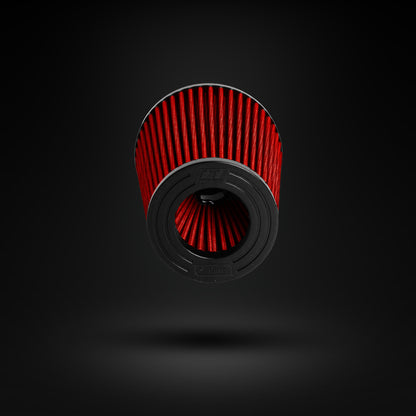 FILTRO DE AR CÔNICO FUELTECH FTL STREET DUPLO FLUXO 2,5POL E 140MM VERMELHO