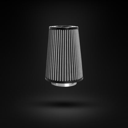 FILTRO DE AR CÔNICO FUELTECH FTL STREET DUPLO FLUXO 2,5POL E 160MM CINZA