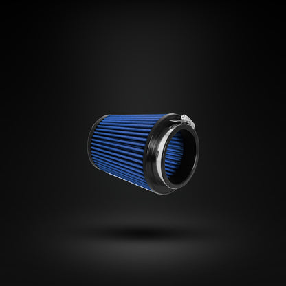 FILTRO DE AR CÔNICO FUELTECH FTL STREET DUPLO FLUXO 3POL E 120MM AZUL