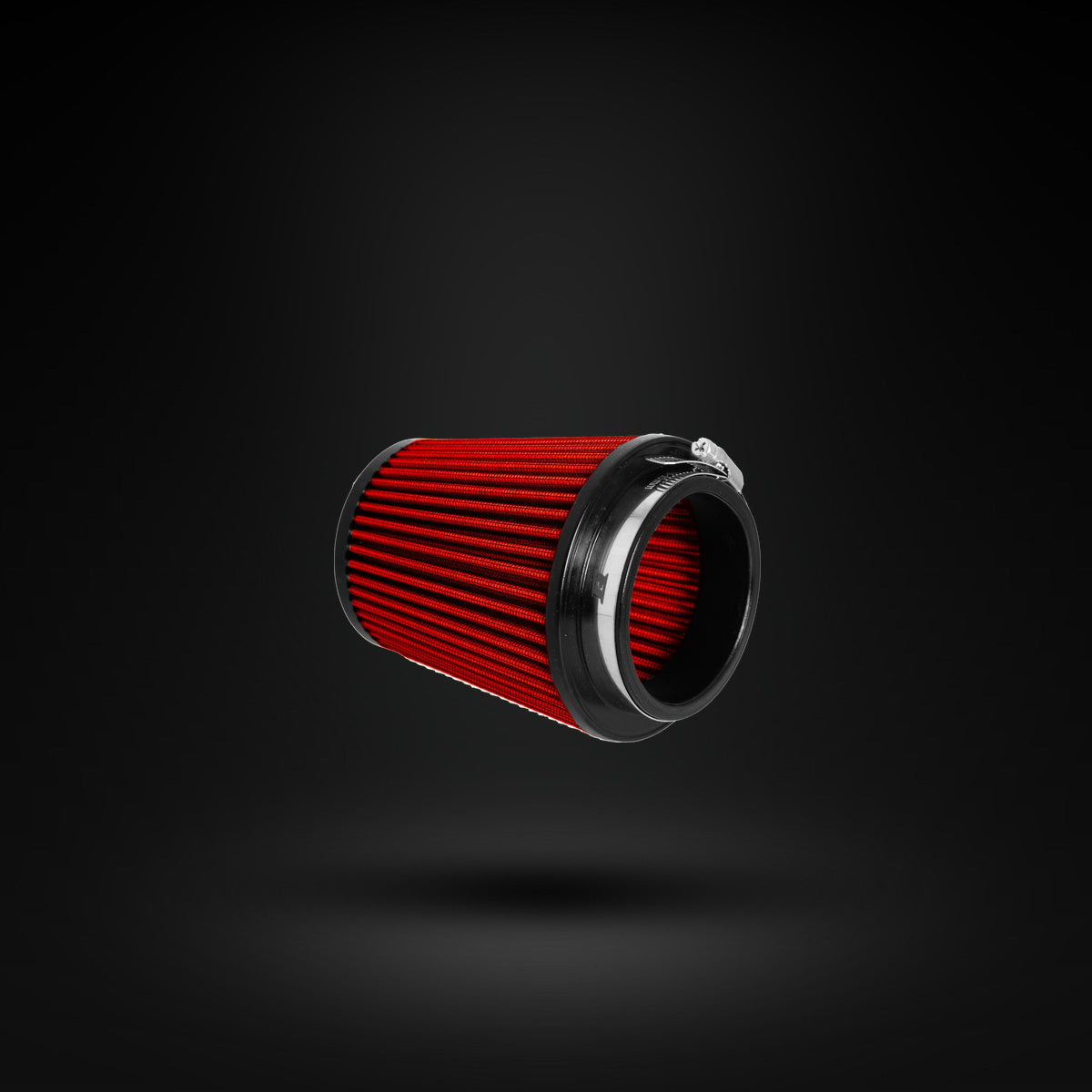 FILTRO DE AR CÔNICO FUELTECH FTL STREET DUPLO FLUXO 3POL E 120MM VERMELHO