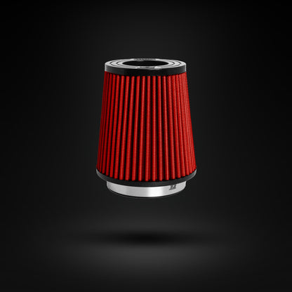 FILTRO DE AR CÔNICO FUELTECH FTL STREET DUPLO FLUXO 3POL E 120MM VERMELHO